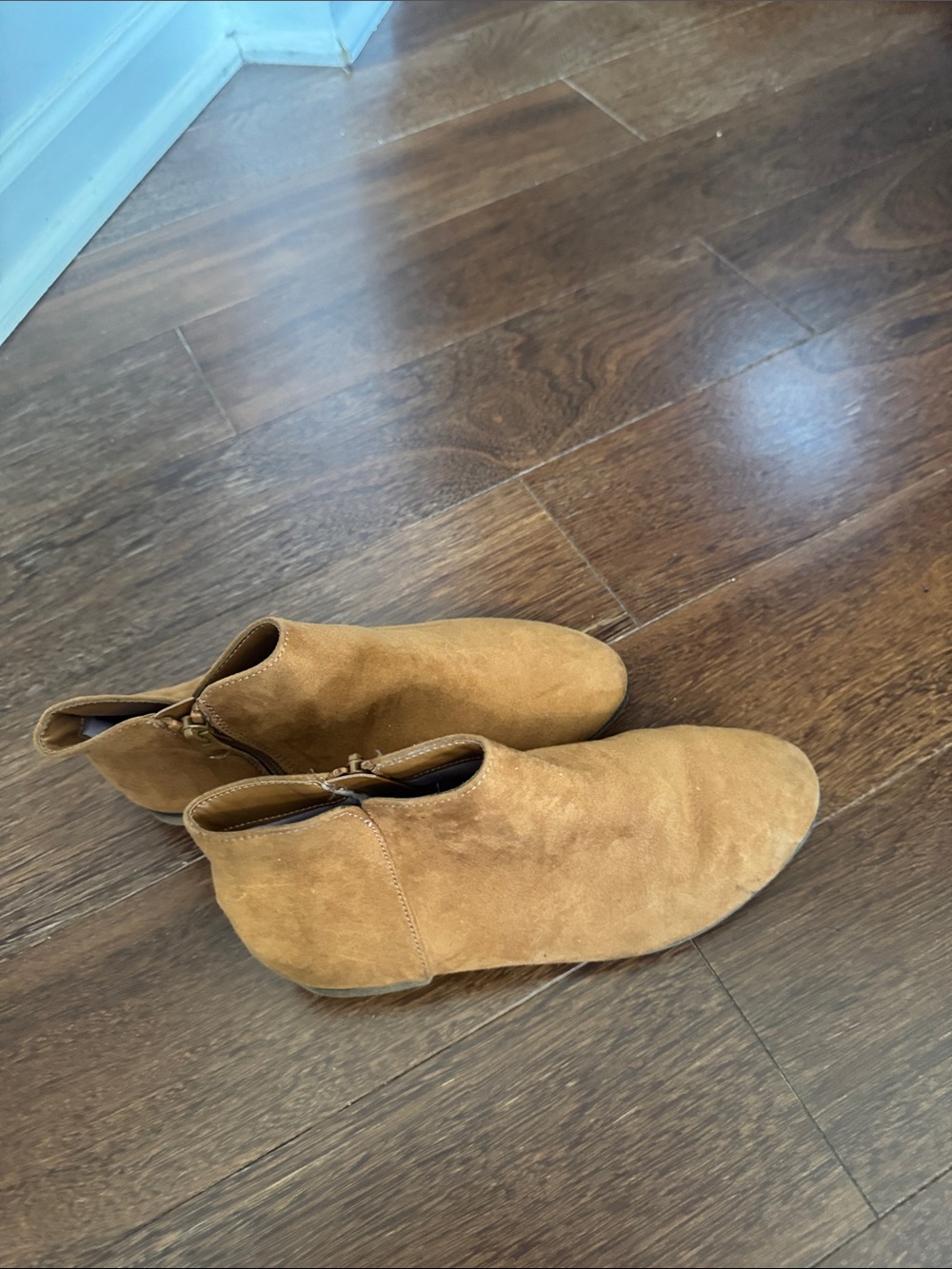 Cat & Jack Toddler Girls Tan Suede Ankle Boots